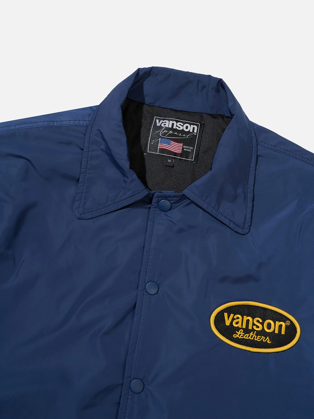 Oval Logo Coach Jacket / Navy : HIDEANDRIDE INTL