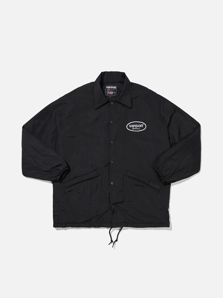 Oval Logo Coach Jacket / Navy : HIDEANDRIDE INTL