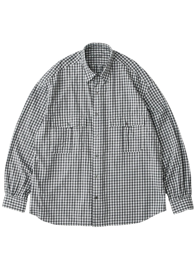 Porter Classic [포터 클래식] - Roll Up Gingham Check Shirt