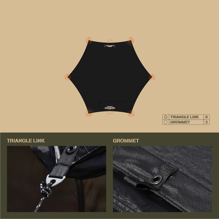 ZIP-TARP 六角形（ヘキサ型 ） : camviljp