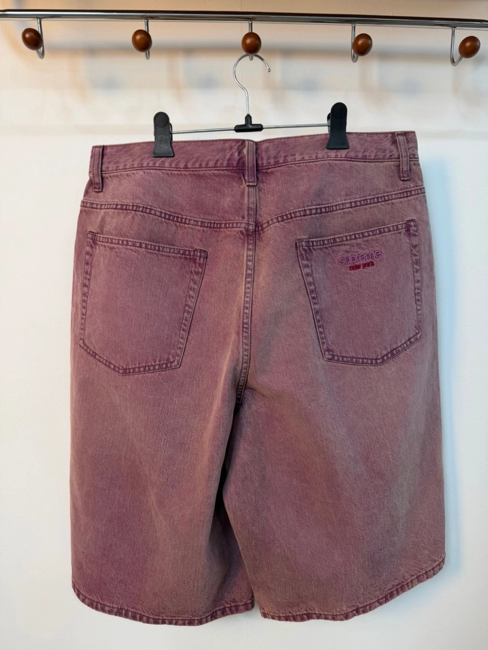 34] Supreme Baggy Denim Short Overdyed Purple : EDDYBRO HOUSE