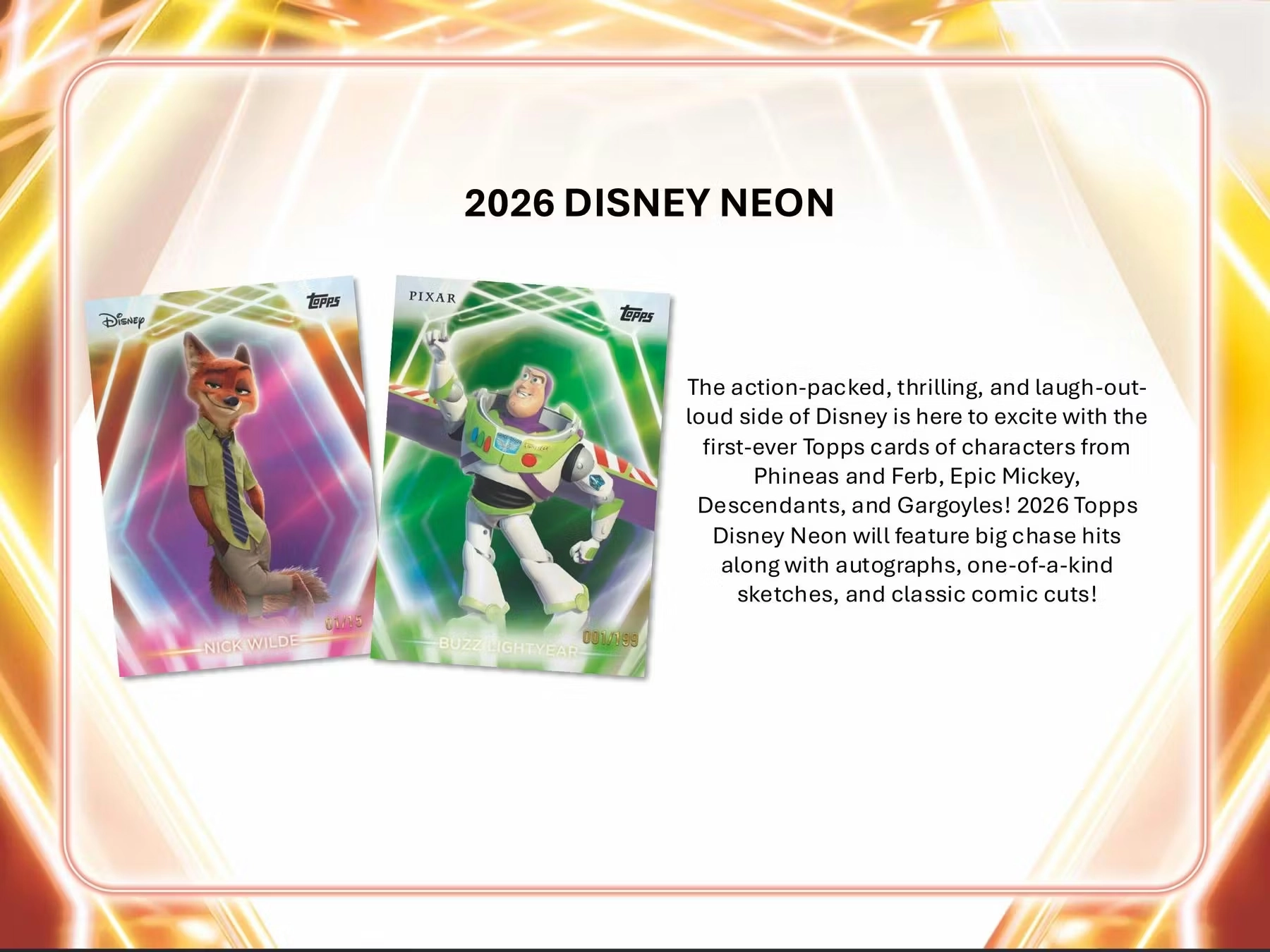 2026 Topps Disney Neon Hobby Box : HOBBYKOREA