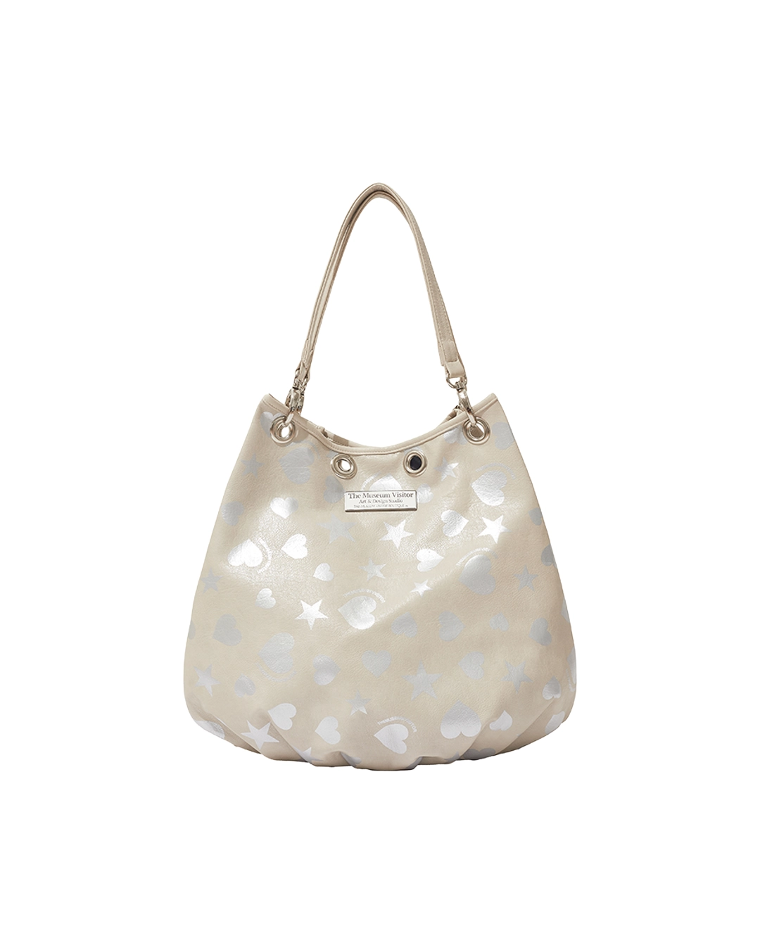 韓国商品/THEMUSEUMVISITOR MESH HEARTPRINTEDBACKPACK THE MUSEUM VISITOR