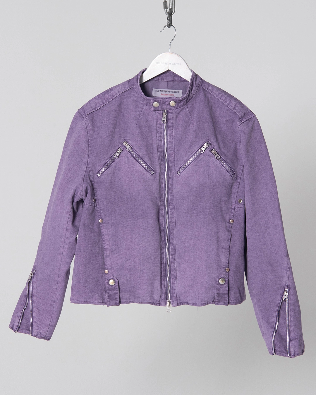グランドセール THE VISITOR MUSEUM THE : (PURPLE) JACKET RIDER PIGMENT VISITOR ジャケット・アウター
