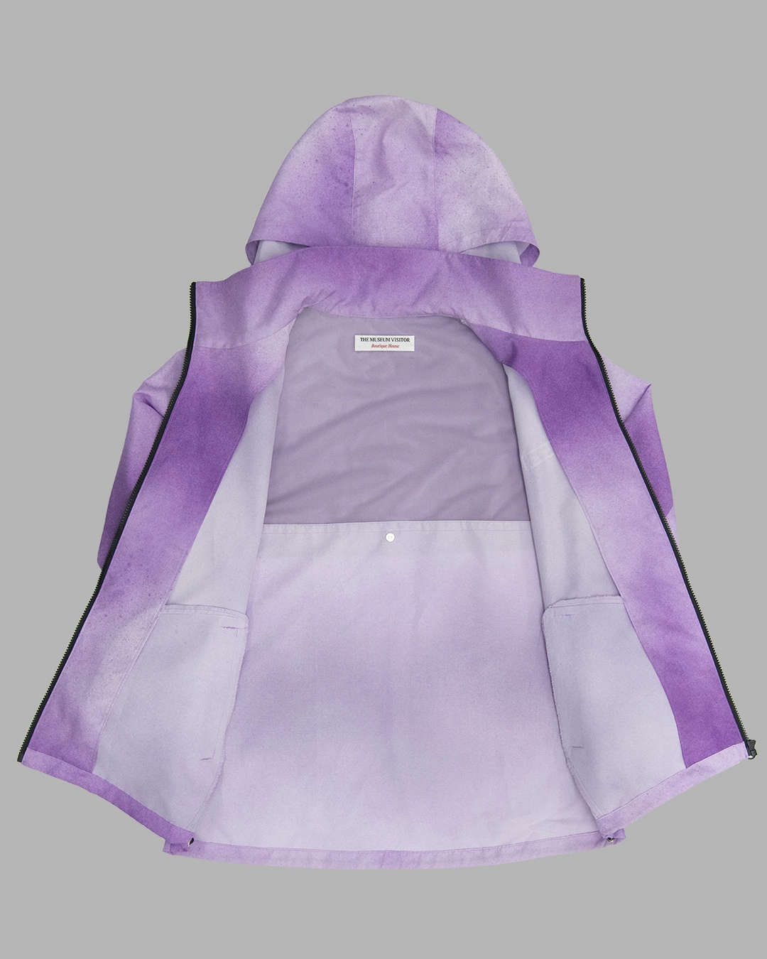 【THE MUSEUM VISITOR】SPRAYED PRINTED WINDBREAKER SPRAYED PRINTED WINDBREAKER (ORANGE) : THE MUSEUM VISITOR