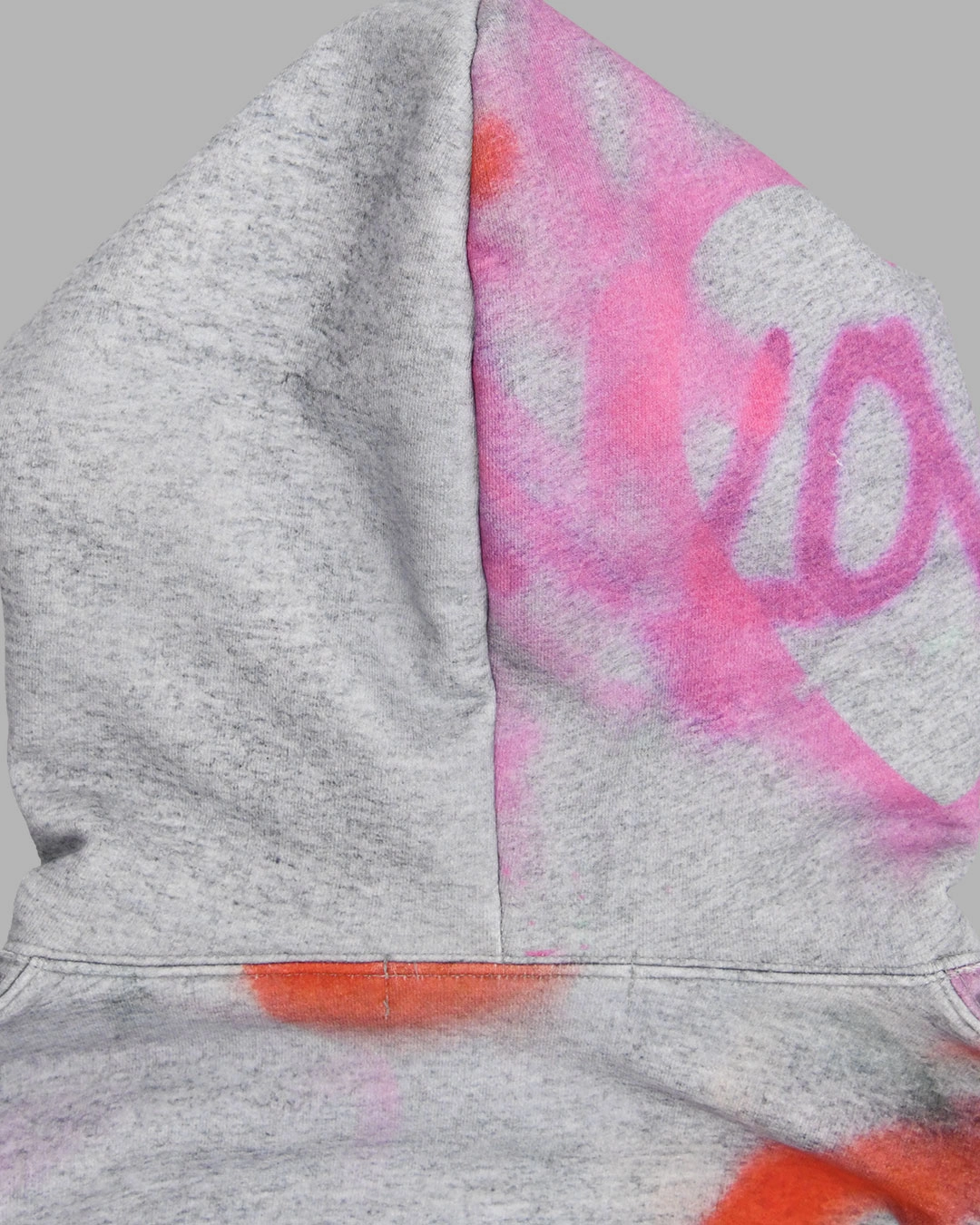 [THE MUSEUM VISITOR]★LOVE MULTI SPRAYED PRINTED HOODY LOVE MULTI SPRAYED PRINTED HOODY (GREY) : THE MUSEUM VISITOR