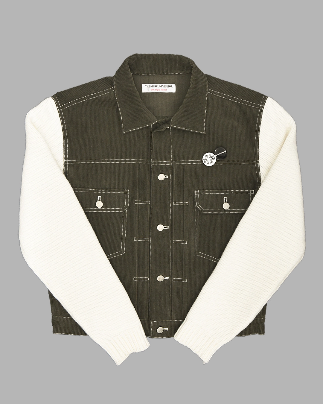 HYBRID KNIT TRUCKER JACKET : THE MUSEUM VISITOR