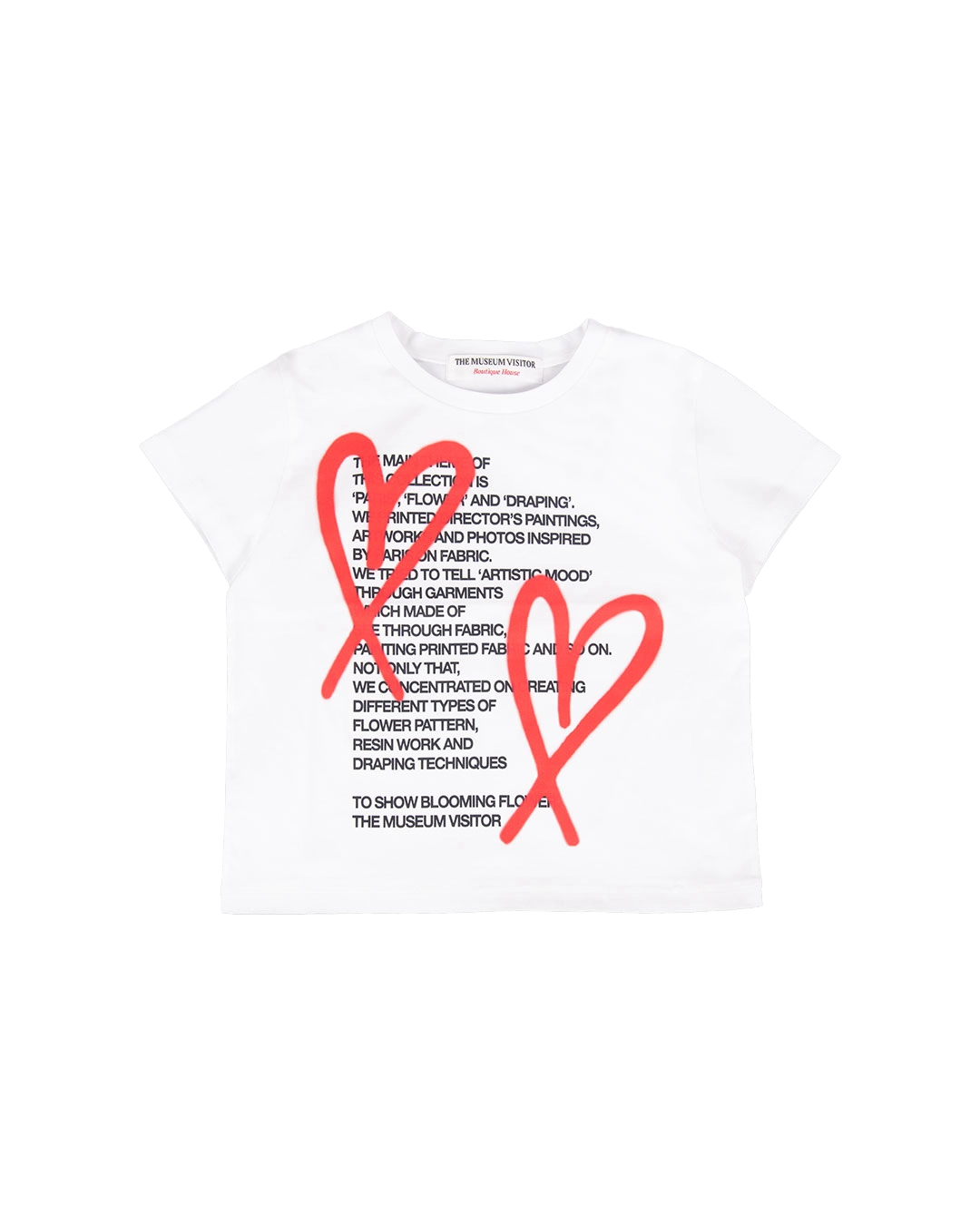 【THE MUSEUM VISITOR】 PVC HEART PRINTED WALLET (WHITE) THE MUSEUM VISITOR