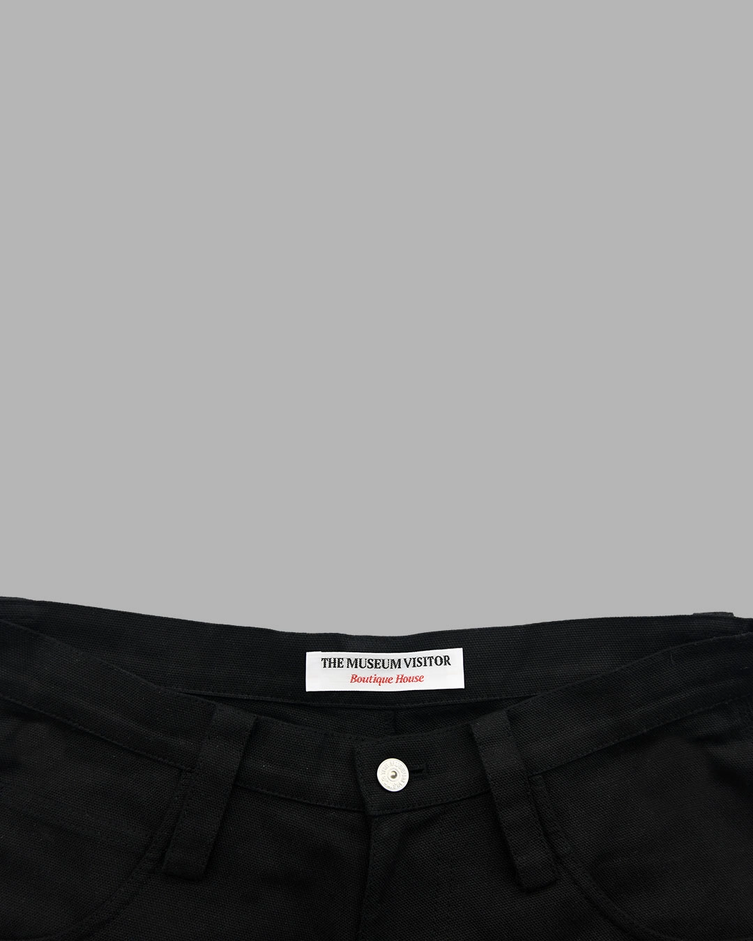 【THE MUSEUM VISITOR】 DOUBLE HEART HALF PANTS (BLACK) DOUBLE HEART HALF PANTS (BLACK) : THE MUSEUM VISITOR