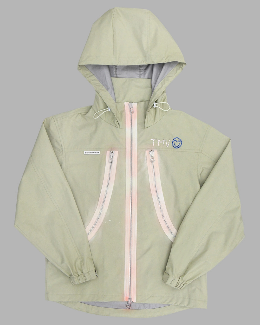 TMV STITCHED SPRAYED WINDBREAKER (IVORY) : THE MUSEUM VISITOR