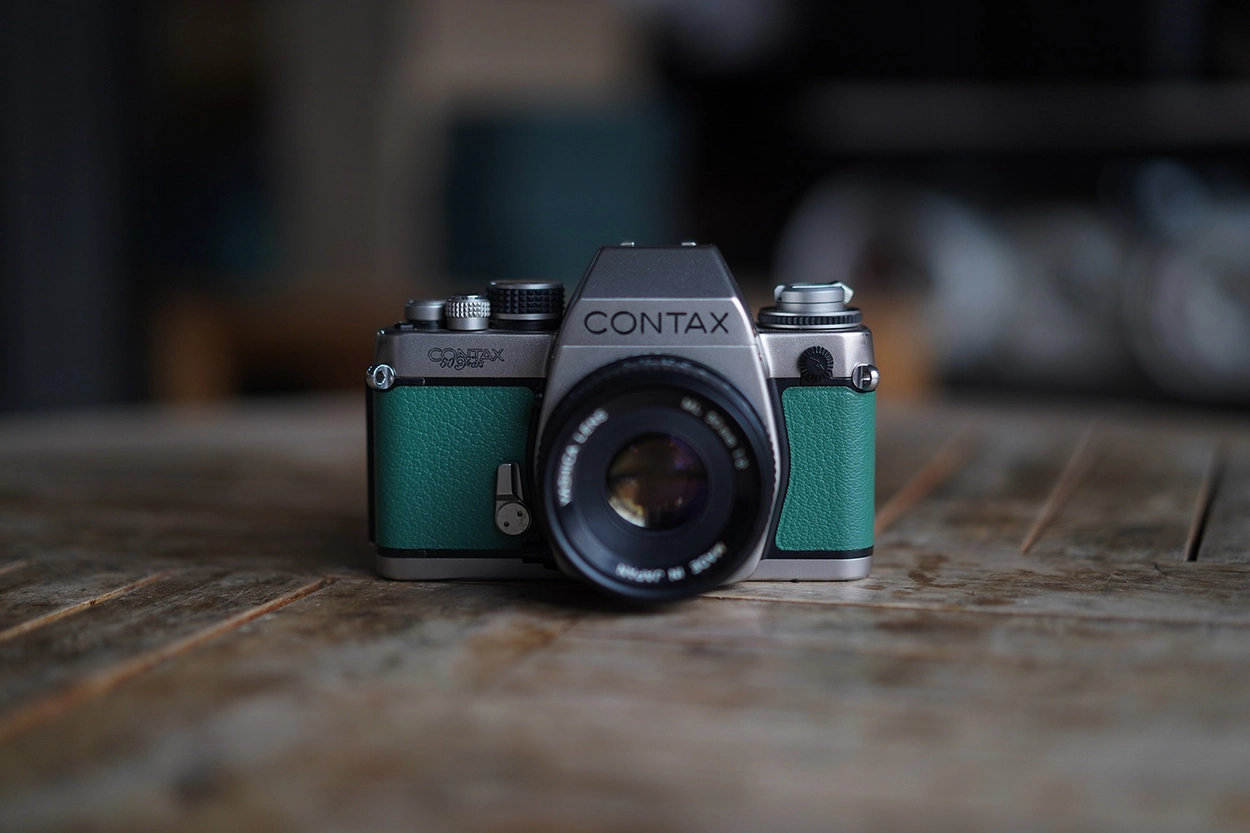 Contax S2 / Real leather skin : LEICA CASES & STRAPS by handcraft - Arte di  mano