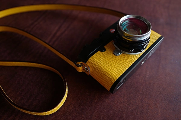 Étui En Cuir Pour Leica M3 Avec Manuel - Accessoire Vintage Occasion