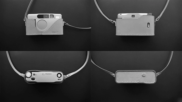 Contax T2 half-case : LEICA CASES & STRAPS by handcraft - Arte di mano