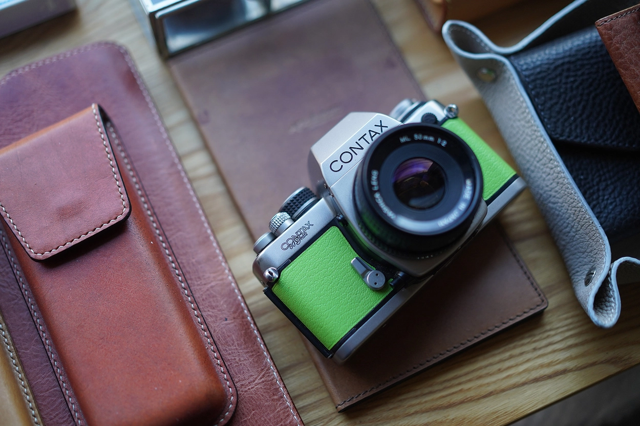 Contax S2 / Real leather skin