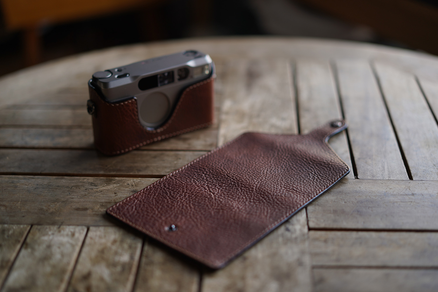 Contax T2 half-case : LEICA CASES & STRAPS by handcraft - Arte di mano