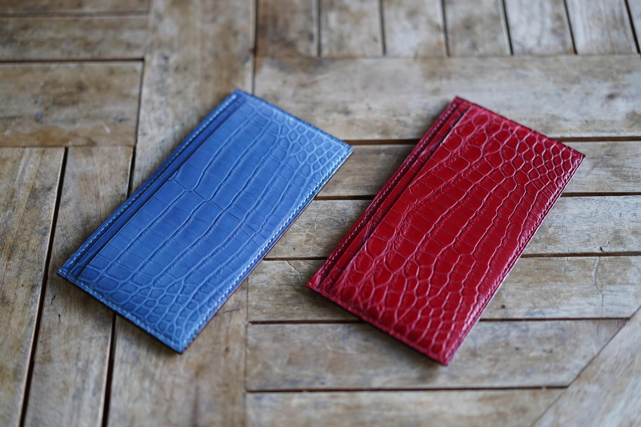 Long Wallet Hermes Mens Wallet Crocodile HERMES Alligator Leather