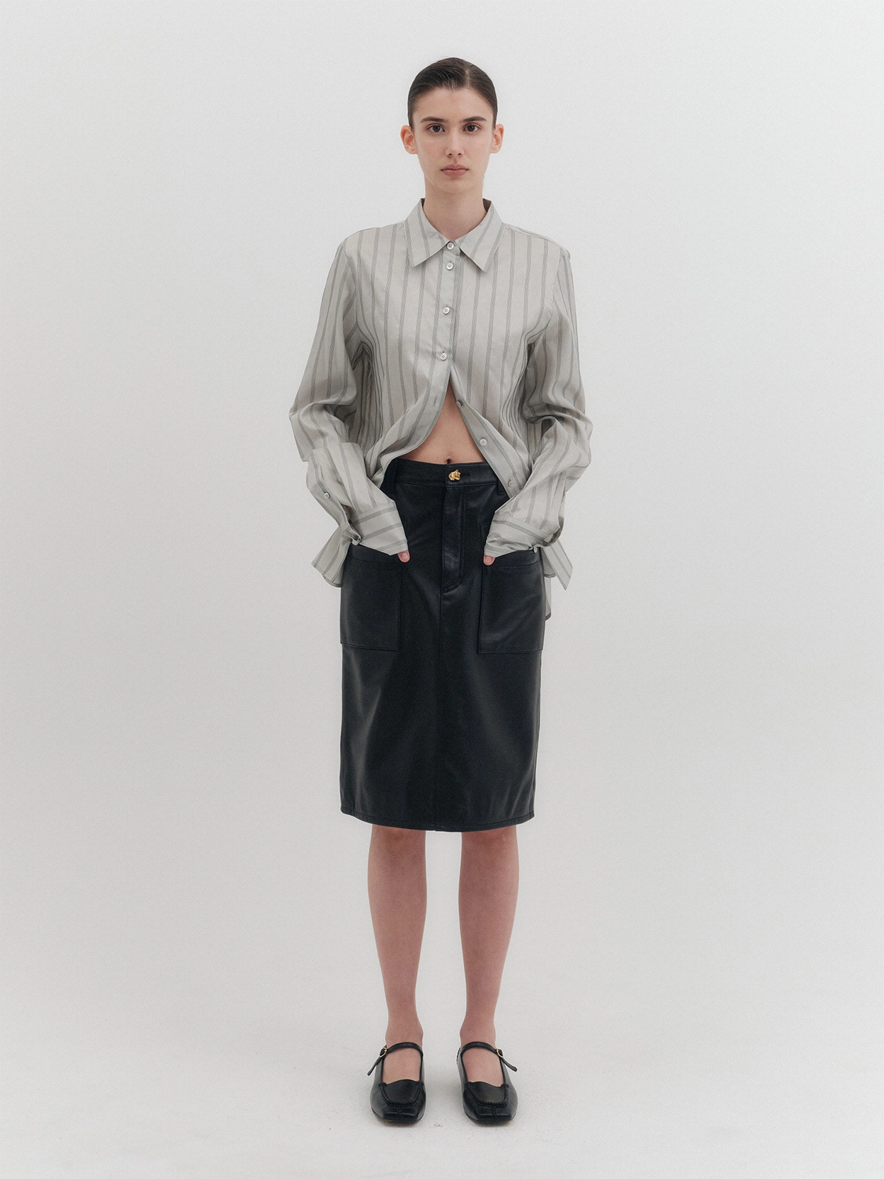 [EENK] / ☆ XINAN Layered Skirt Belt / Red Designer fashion, Seoul-fully created | W Concept