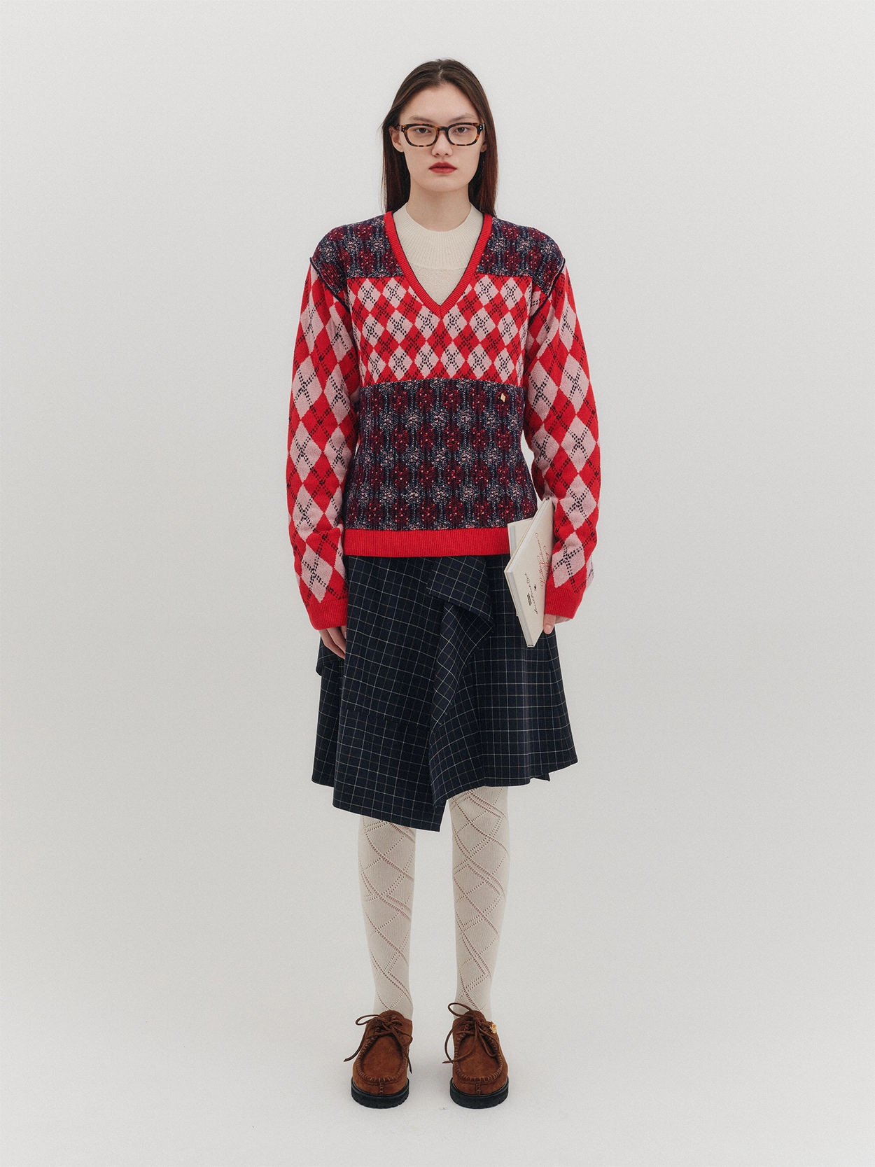 [EENK] / ☆ XINAN Layered Skirt Belt / Red XINAN Layered Skirt Belt - Red : EENK SHOP