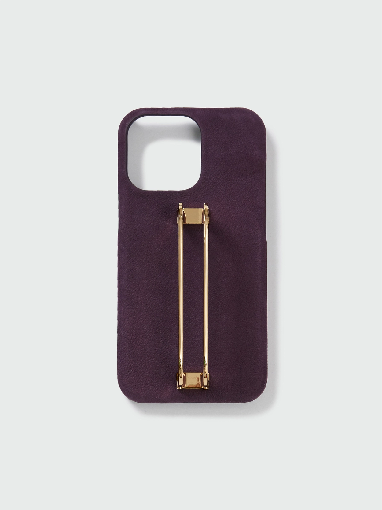 EENK★Phone Case with Leather Strap Crinkle Silver★新商品 EENK】Phone Case with Leather Strap - Crinkle Silver (EENK