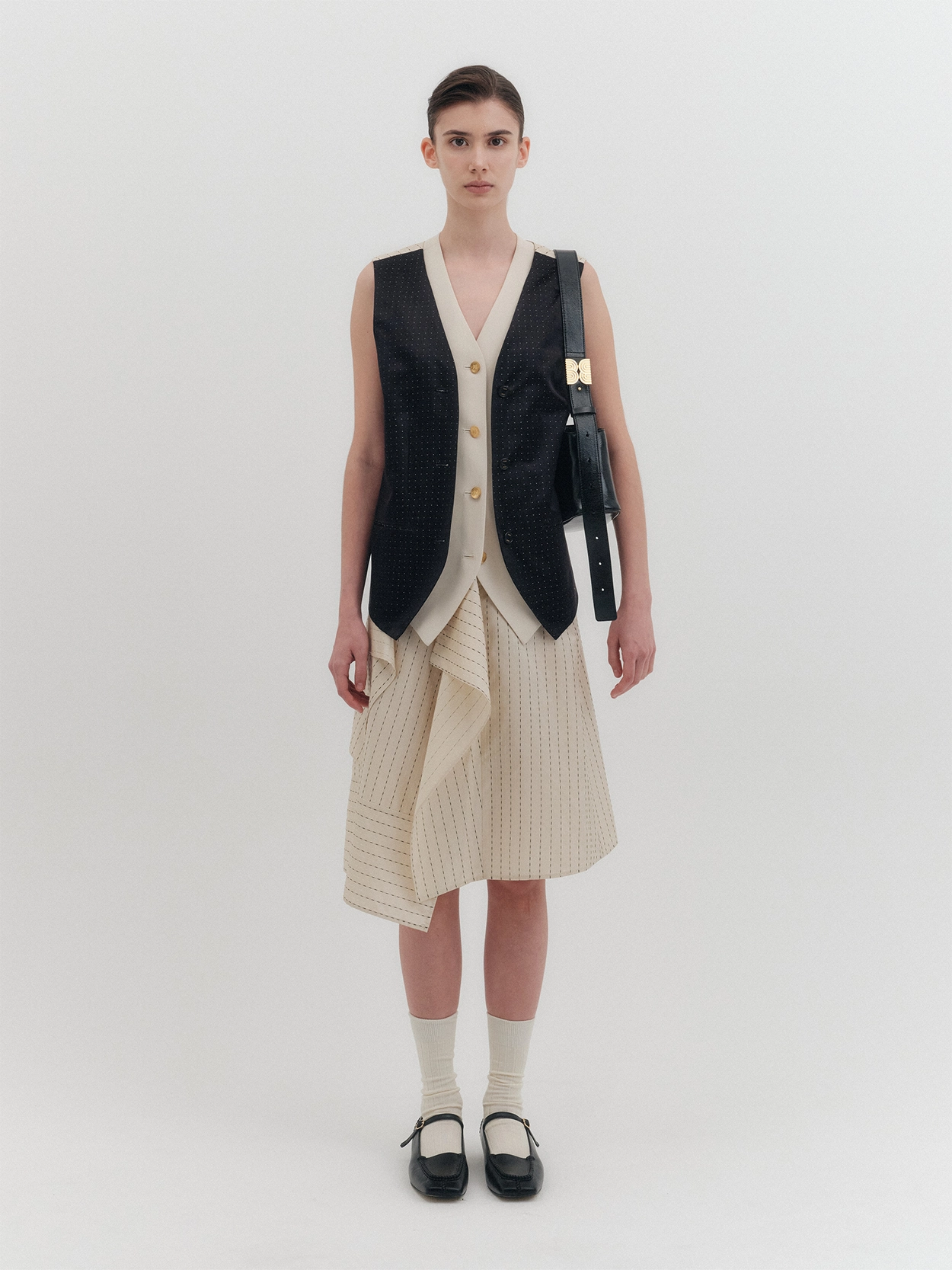 EENK☆25SS☆Straight Knit Skirt - Cream EENK SHOP
