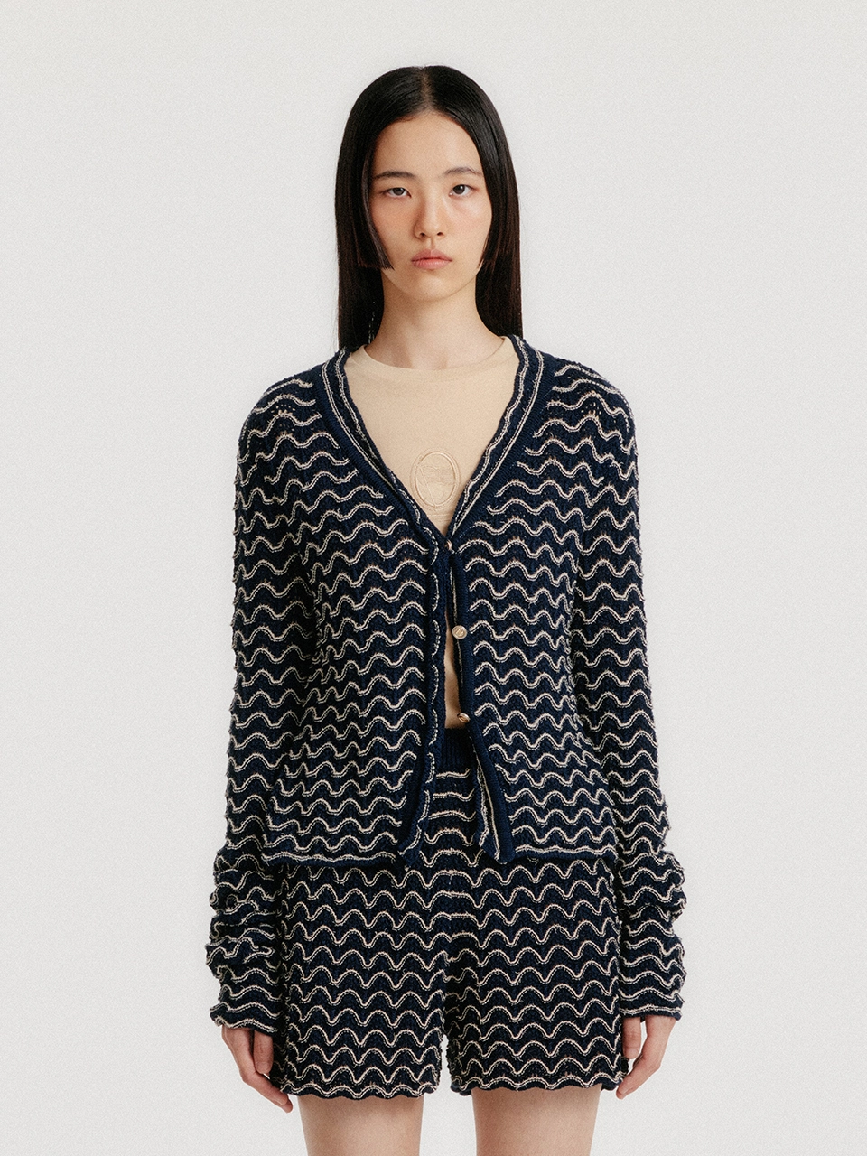 épine ロゴニット épine paris ribbon zip knit （3color） | épine