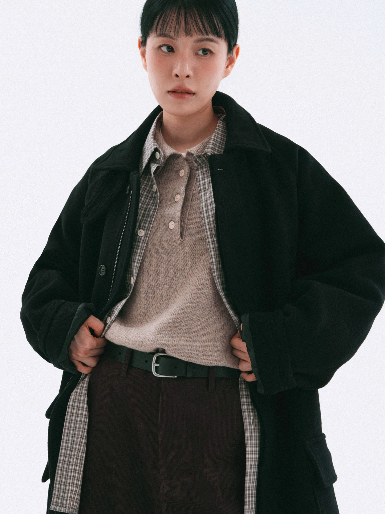 City Wool Half Coat (Charcoal) : 해브해드 Havehad | 바른 도시 생활