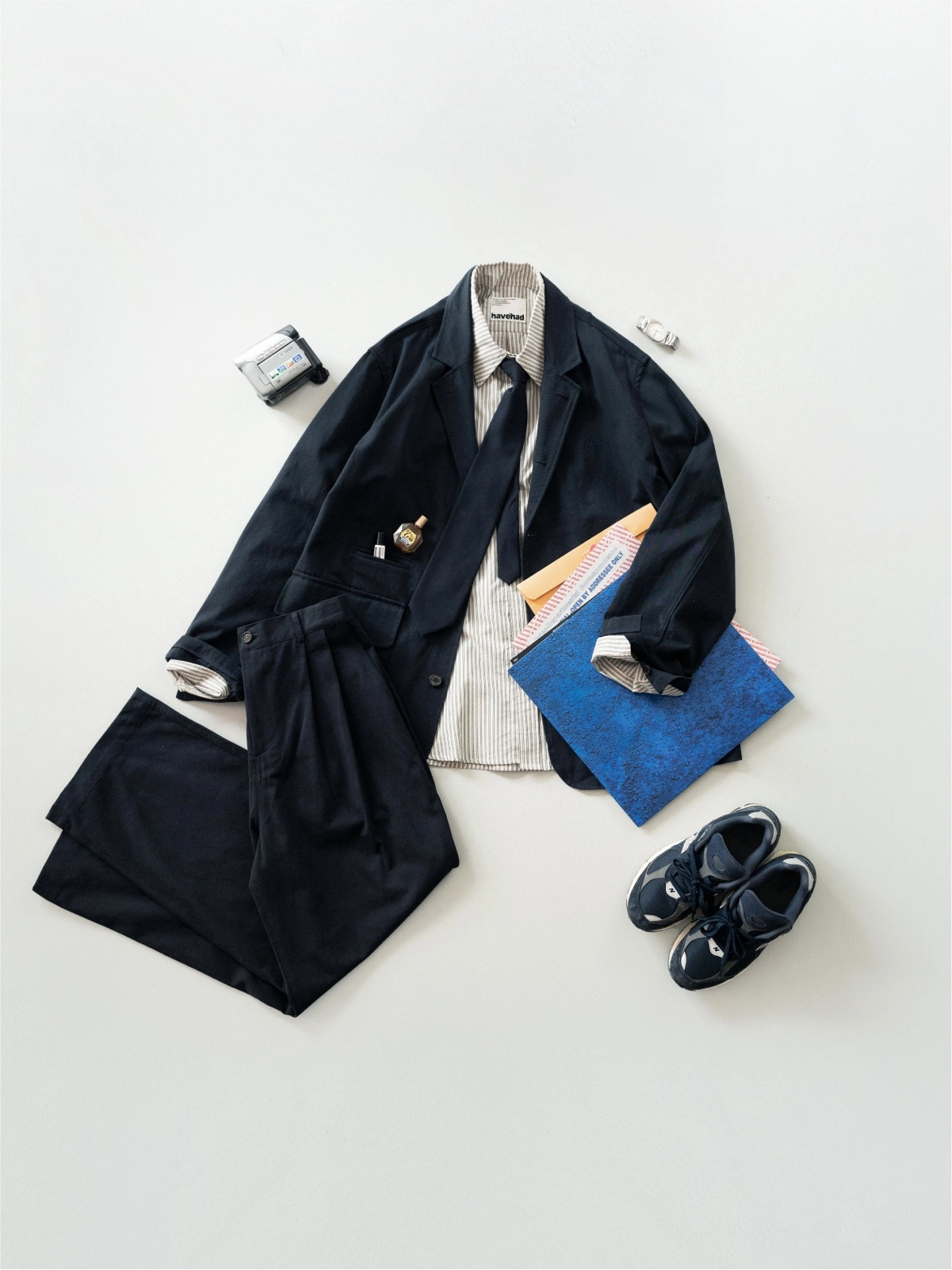 havehad City Wool Half Coat ハーフコート　ネイビー havehad City Wool Half Coat ハーフコート ネイビー - メルカリ