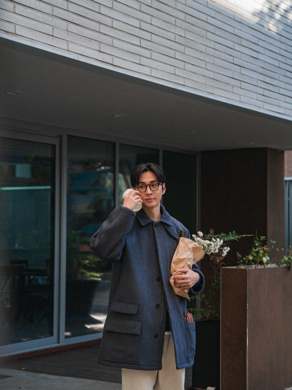 City Wool Half Coat (Navy) : 해브해드 Havehad | 바른 도시 생활 복장