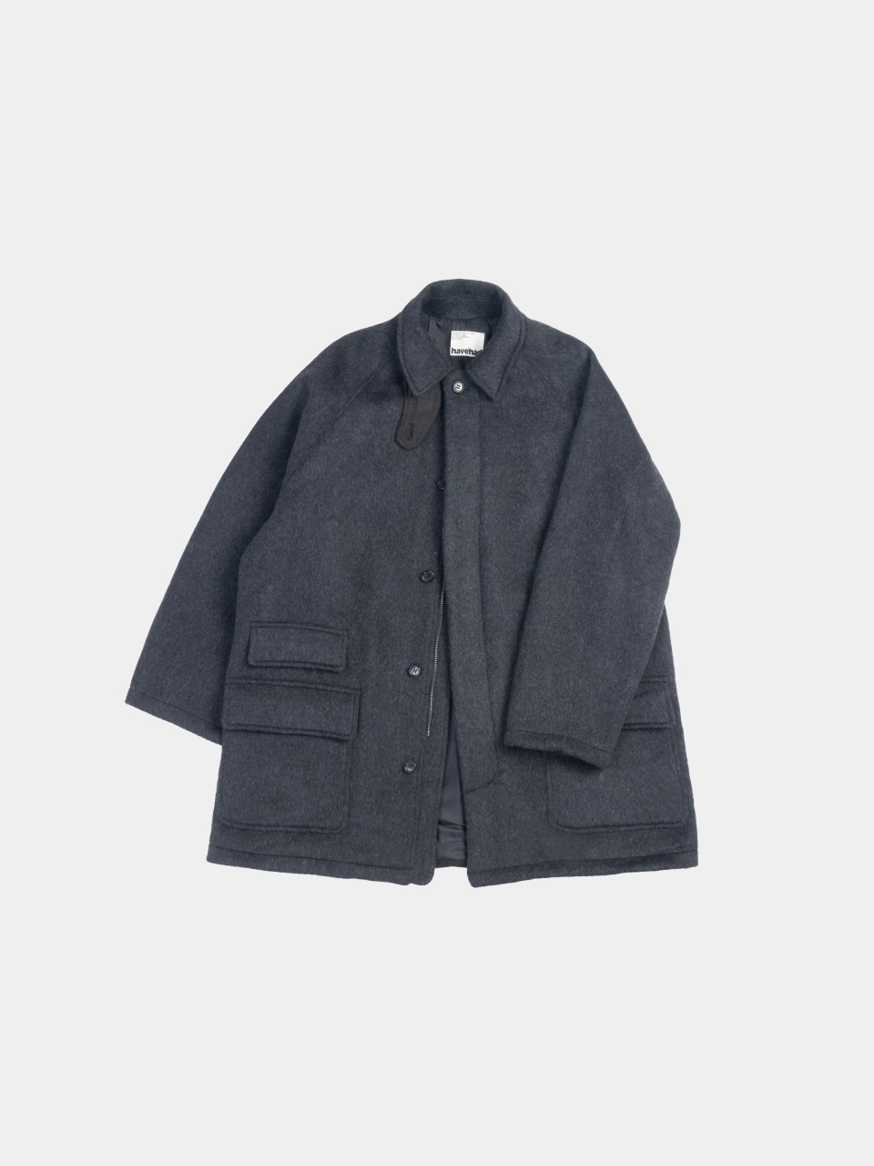 havehad City Wool Half Coat ハーフコート チャコール City Wool Half Coat (Charcoal) : 해브해드 Havehad | 바른 도시 생활