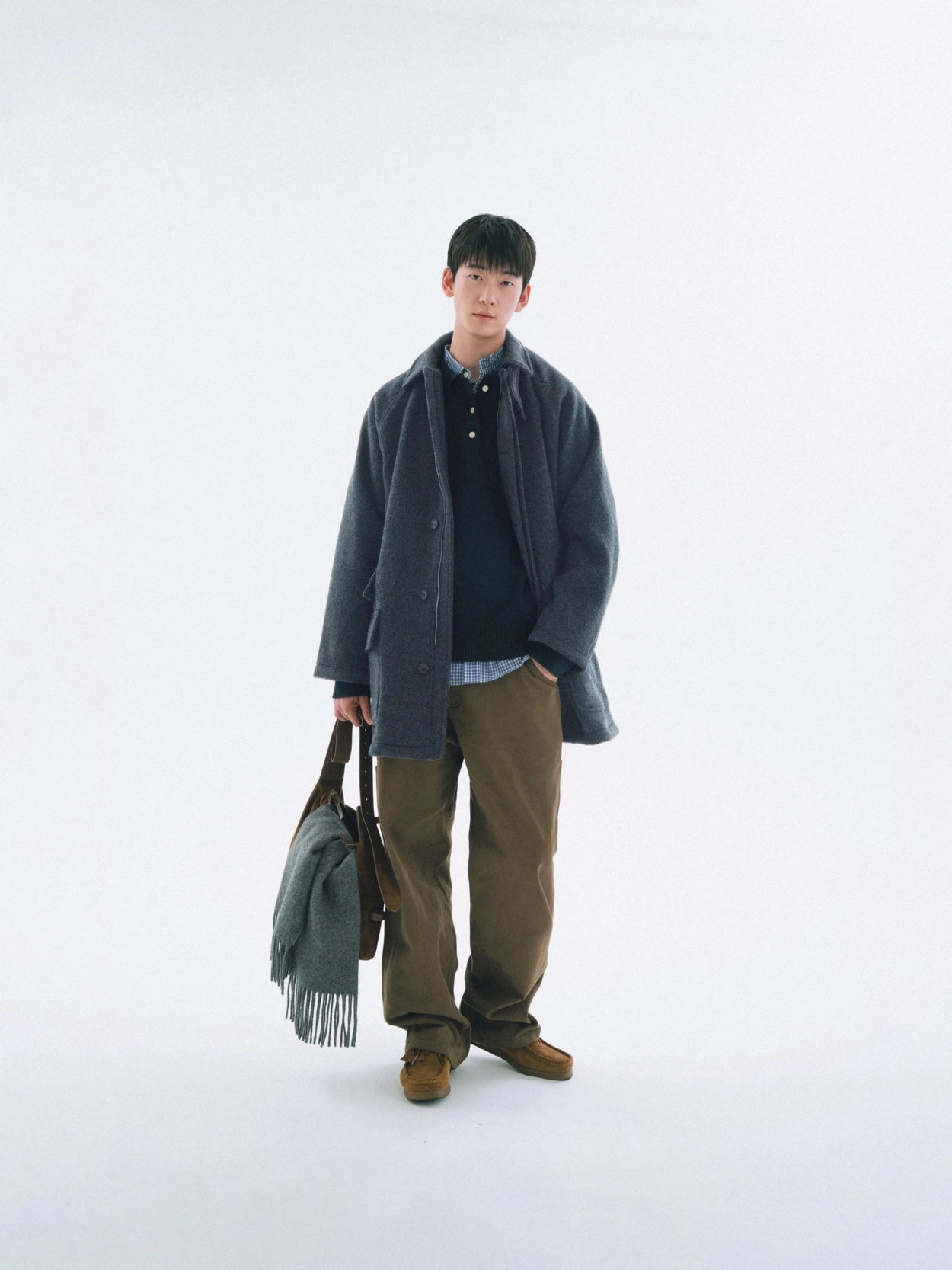City Wool Half Coat (Charcoal) : 해브해드 Havehad | 바른 도시 생활