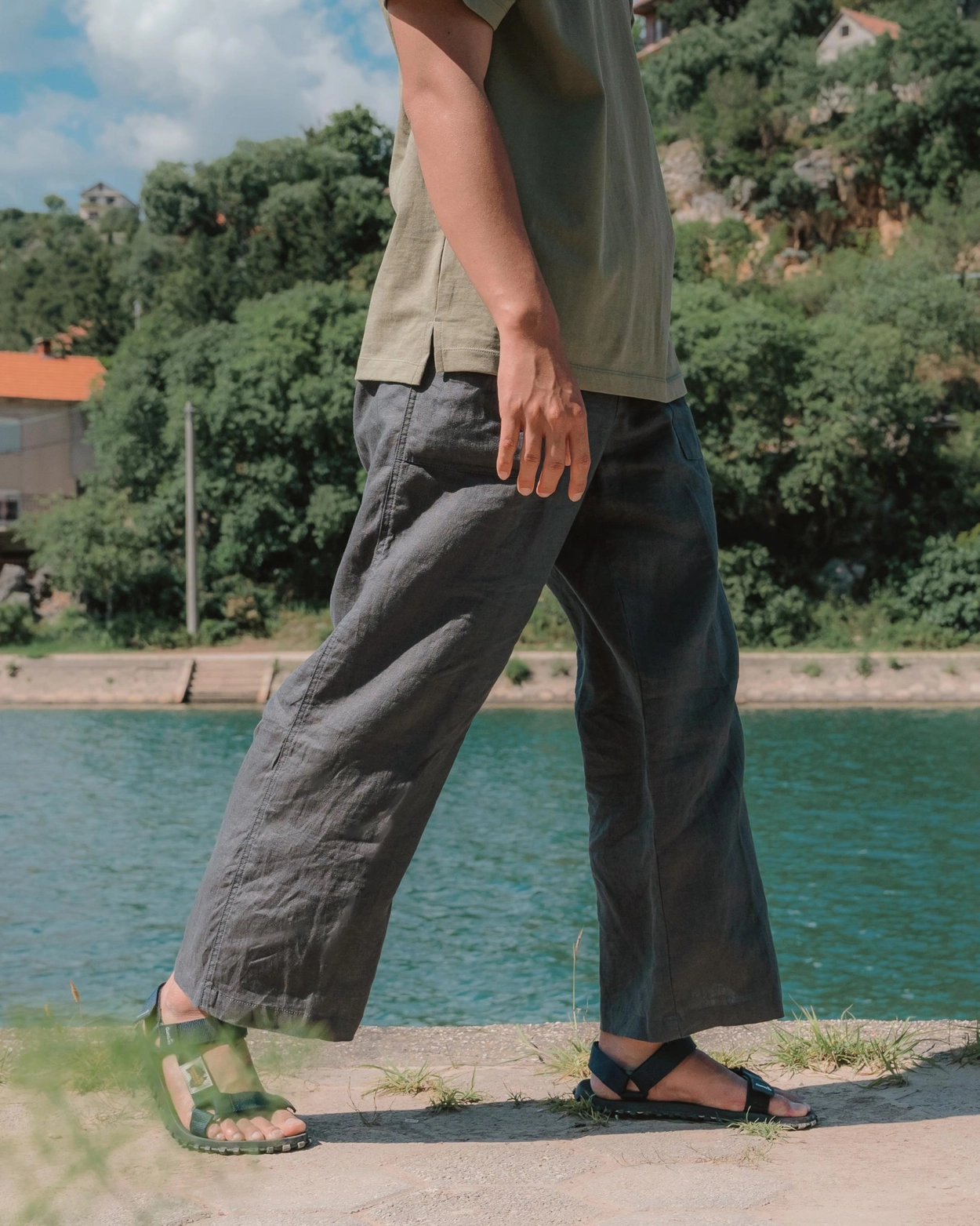 Lodge] GoGo Pants 1st gen. Dark Grey (Unisex) : LODGE JAPAN