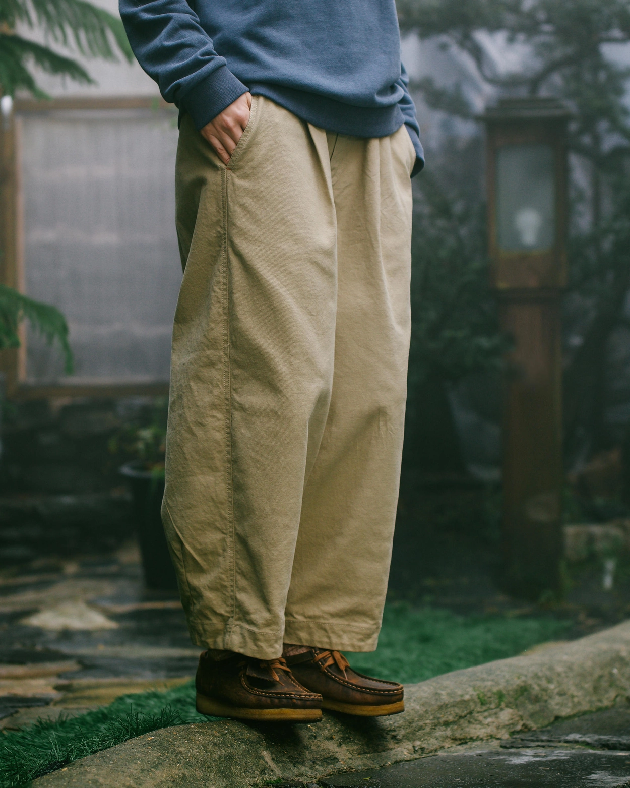 Lodge] GoGo Pants Breeze - Olive Beige (Unisex) : LODGE WORLDWIDE