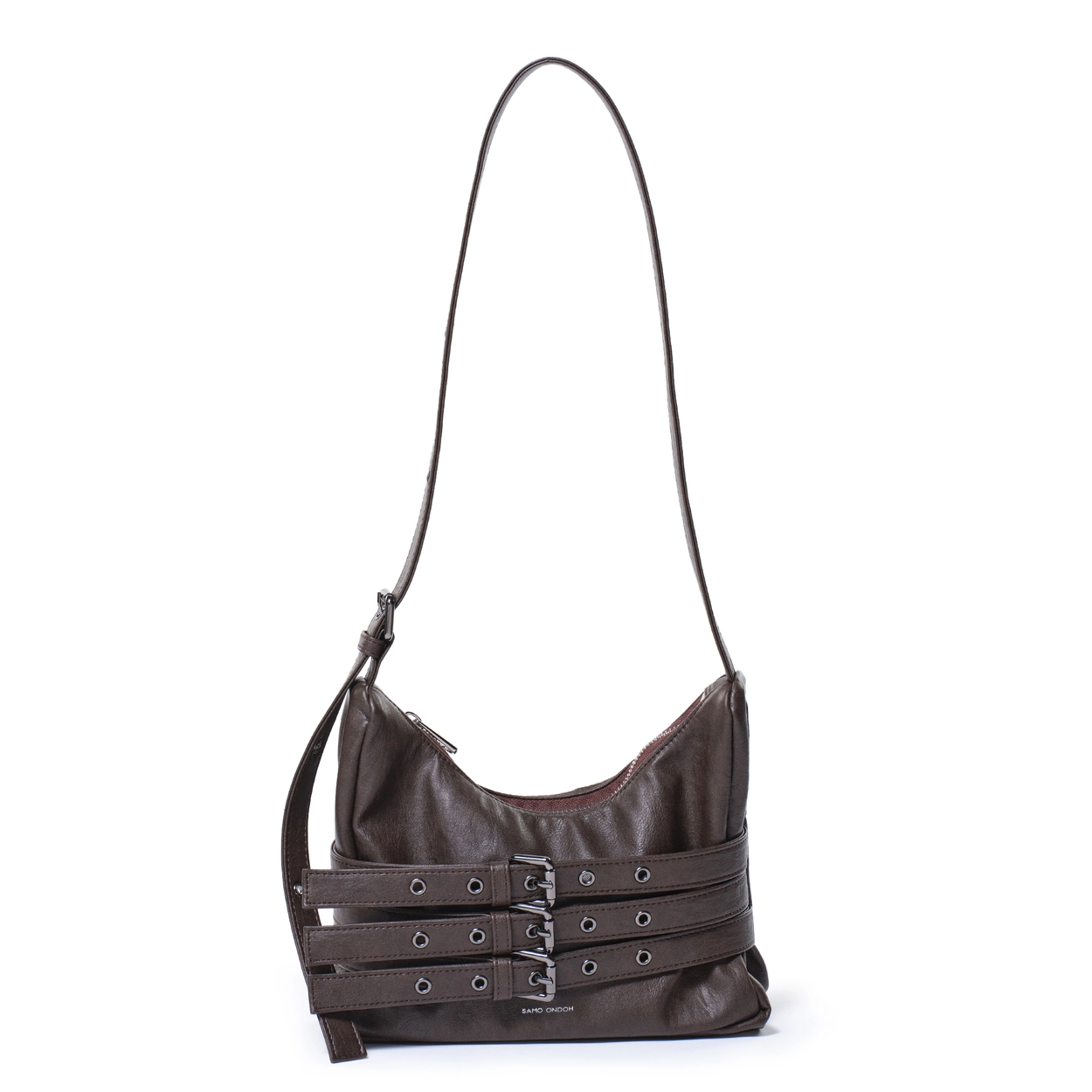 벨트백 trio belt mug bag M brushed chocolate : SAMO ONDOH