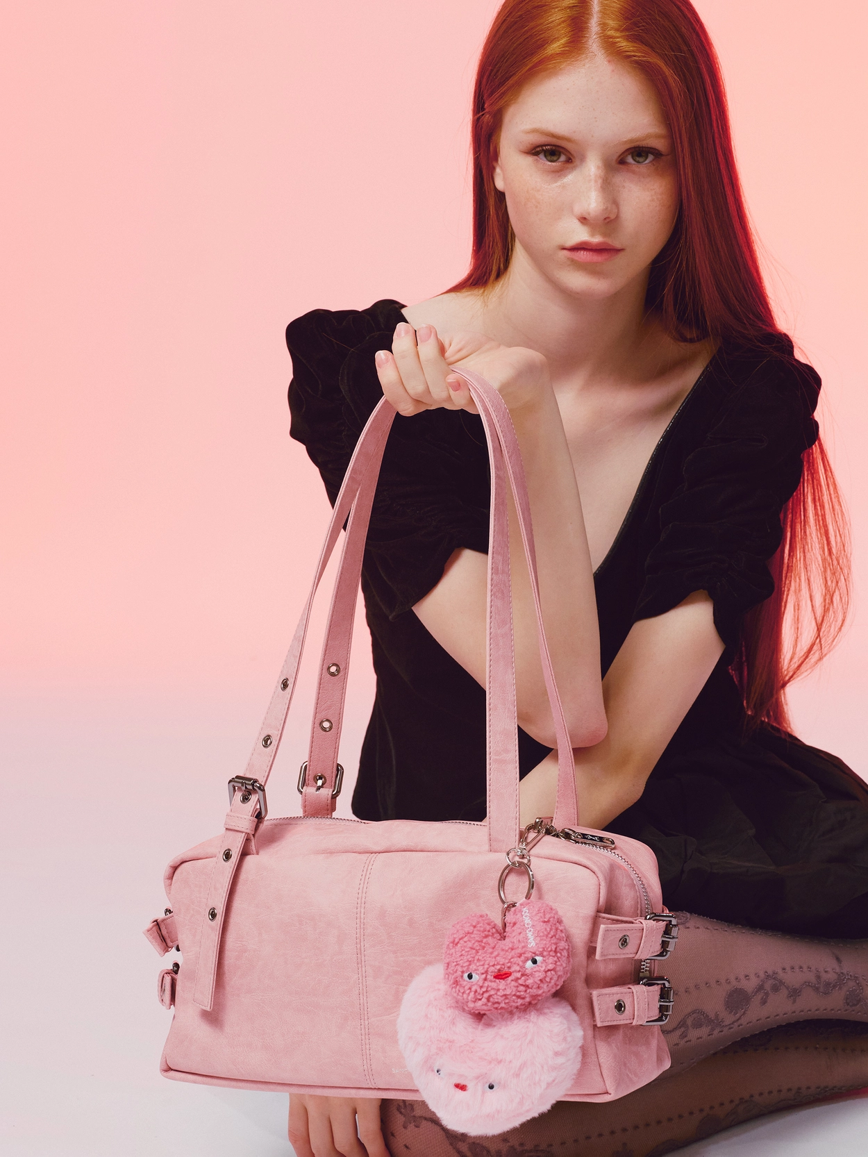 사이드 벨트백 side belt bag M brushed pink : SAMO ONDOH