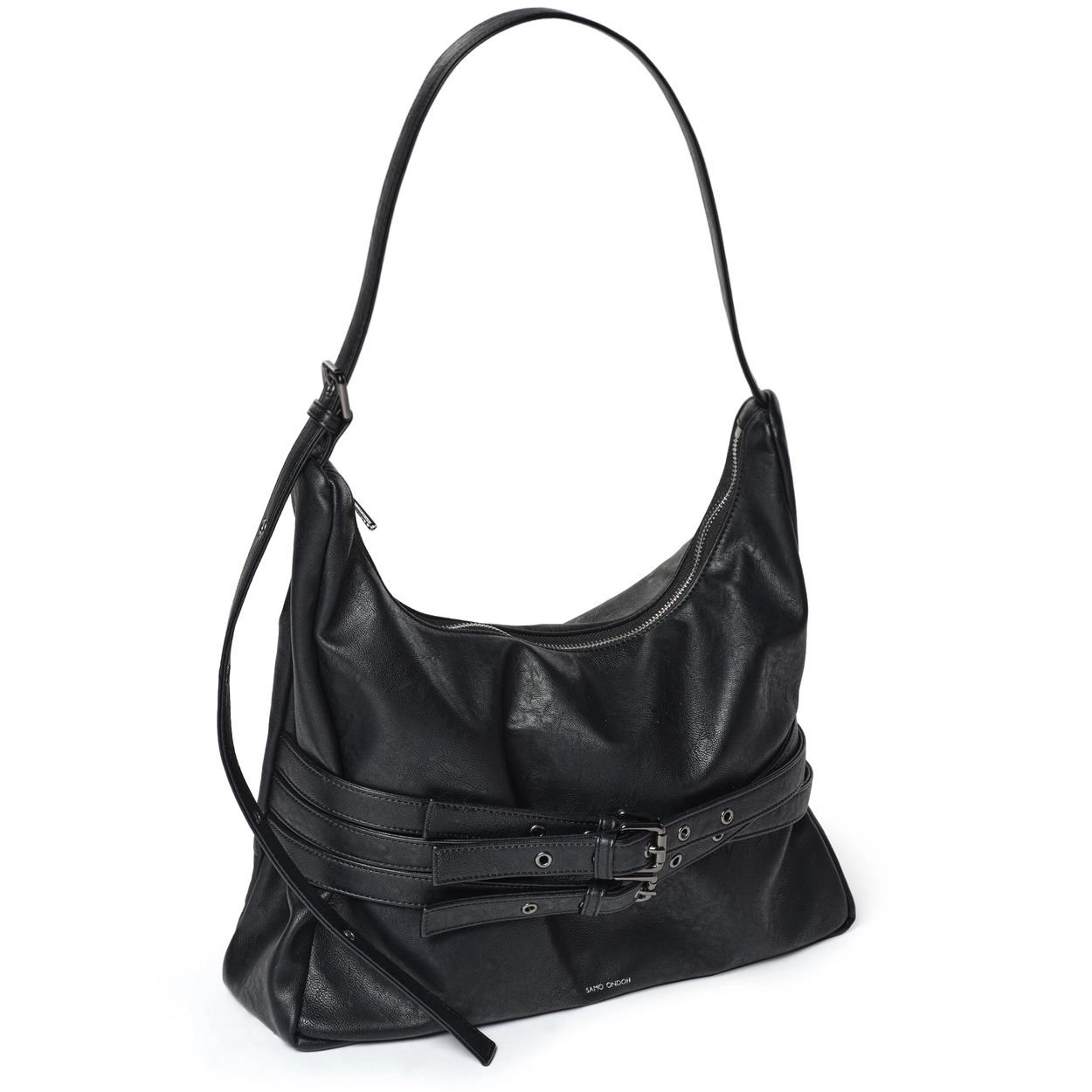 벨트백 trio belt mug bag L nappa matt black : SAMO ONDOH