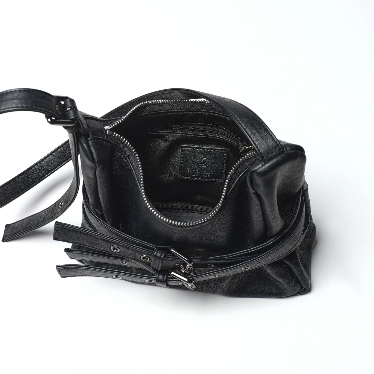 [SAMO ONDOH]【送料・関税込み】TRIO BELT MUG BAG M NAPPA trio belt mug bag M nappa matt black