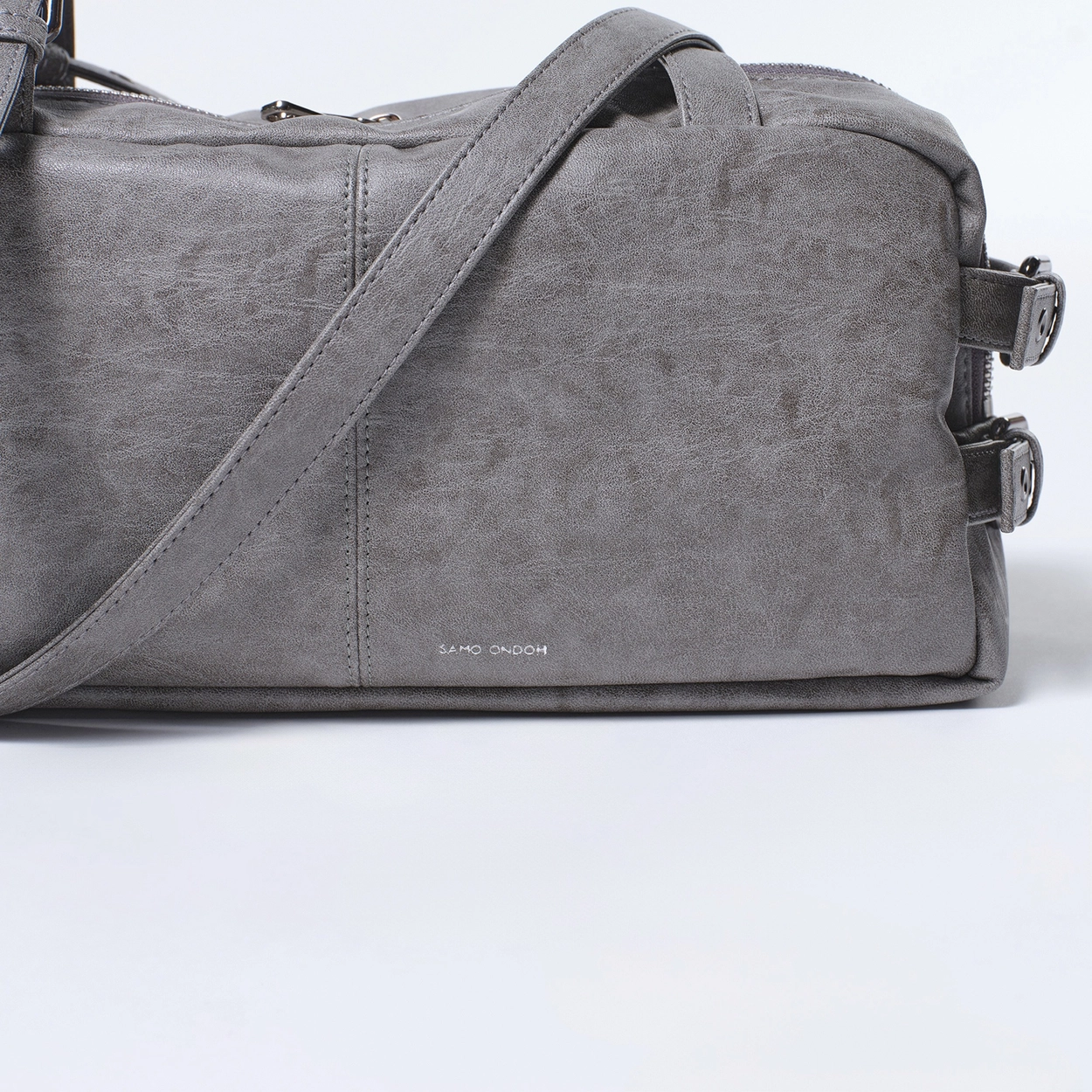 사이드 벨트백 side belt bag M brushed gray : SAMO ONDOH