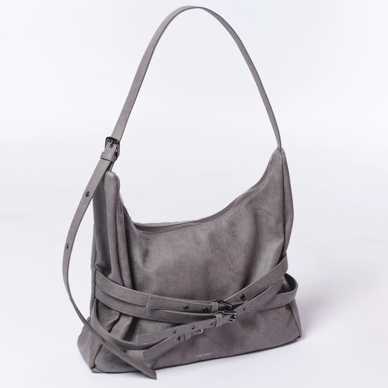 벨트백 trio belt mug bag L brushed gray : SAMO ONDOH