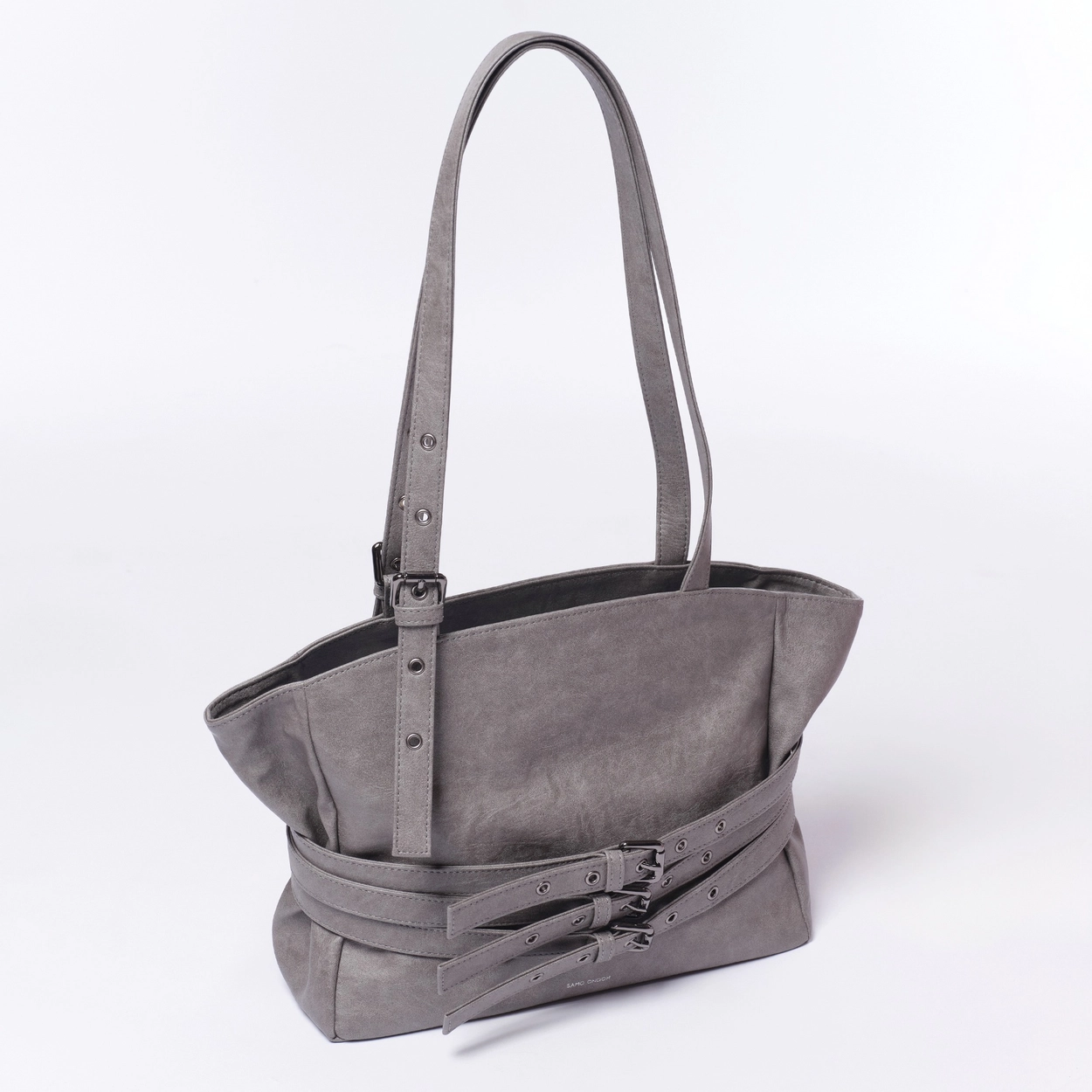 코르셋백 trio belt corset bag M brushed gray : SAMO ONDOH