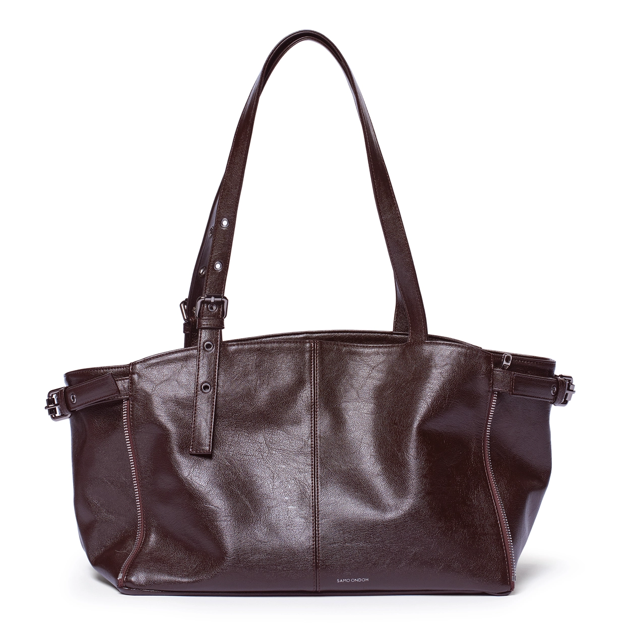 正規品★SAMO ONDOH★SHOPPER BBUL BAG M★ショッパープルバック Shopper Bbul Bag穿搭照、實背照-SAMO ONDOH首爾溫度