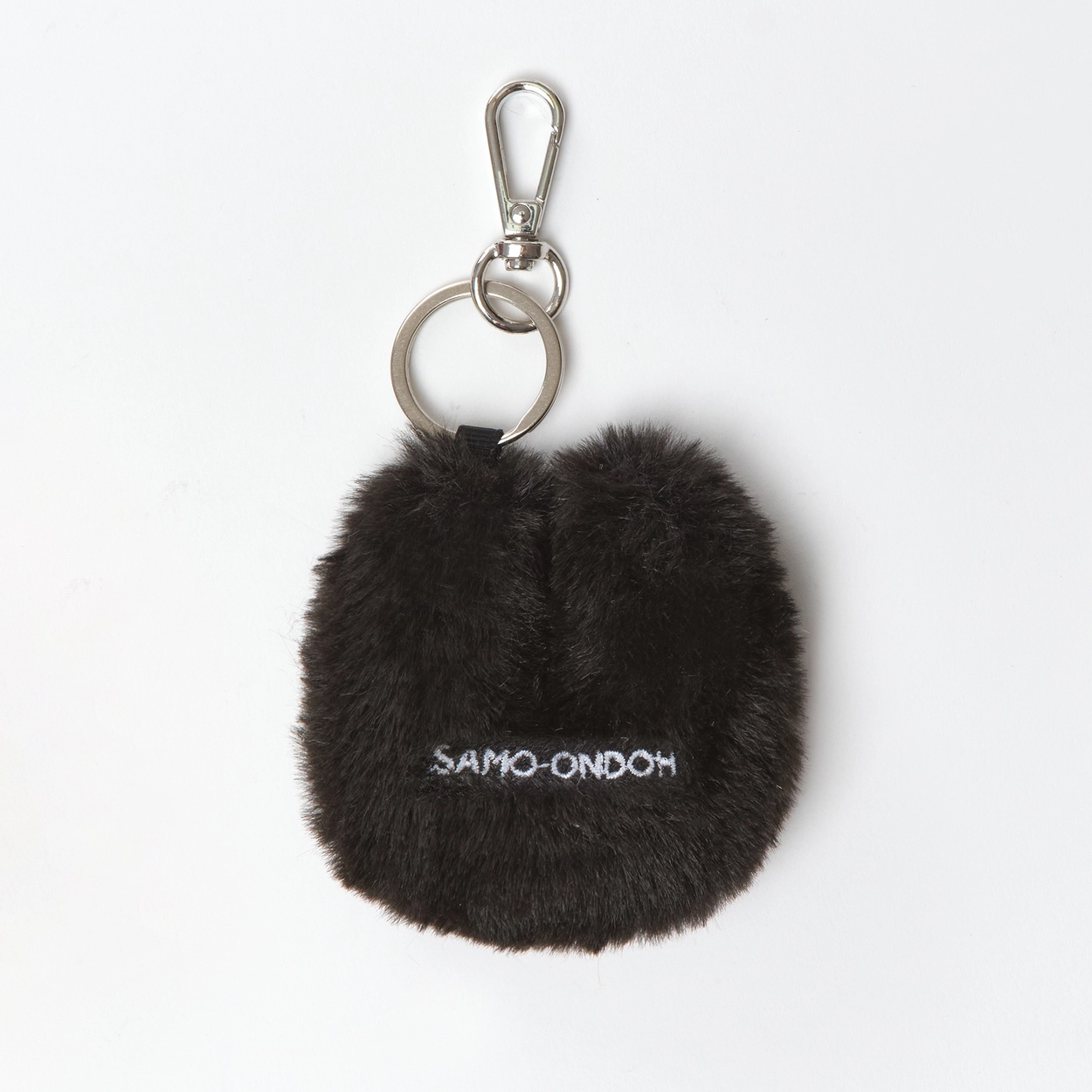 tokiyom keychain eco fur black : SAMO ONDOH