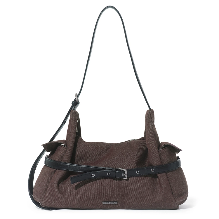 belt mondo bag L raw brown