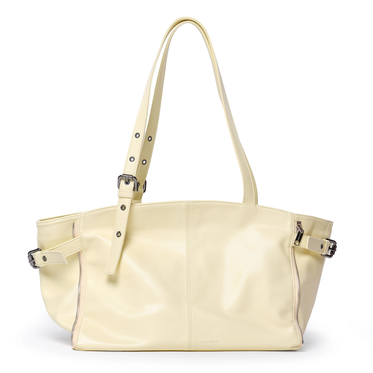 지퍼쇼퍼백 zipper shopper bag M goat lime : SAMO ONDOH