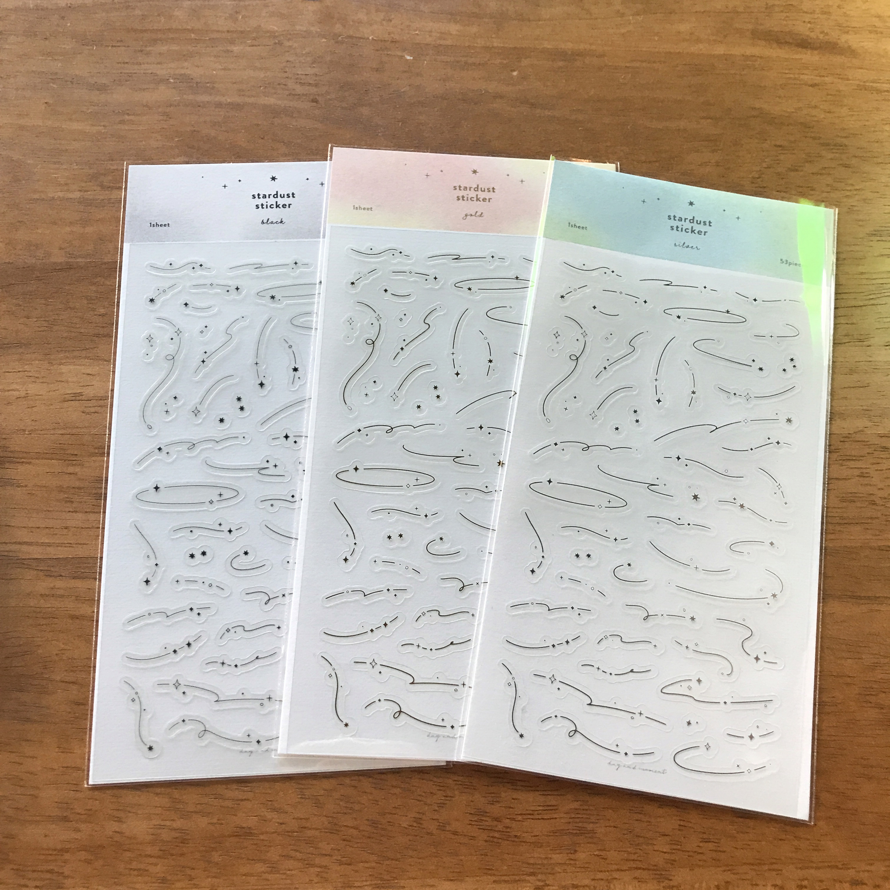 Stardust Sticker Format Stardust sticker (black) : 데이앤모먼트