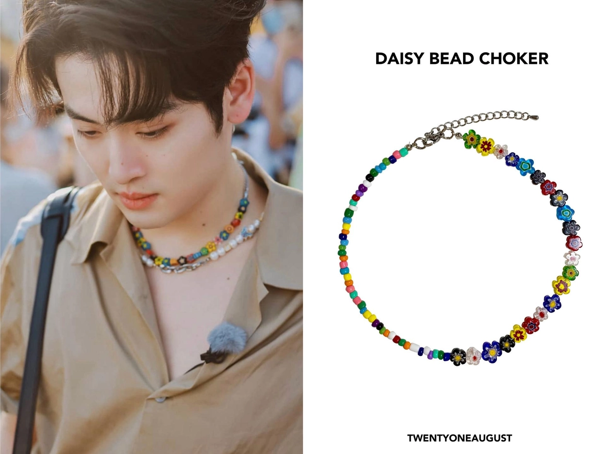 人気ビーズ☆【QUEENIE】DAISY BEAD CHOKER /TWENTYONEAUGUST QUEENIE】 DAISY BEAD CHOKER : twentyoneaugust-ww