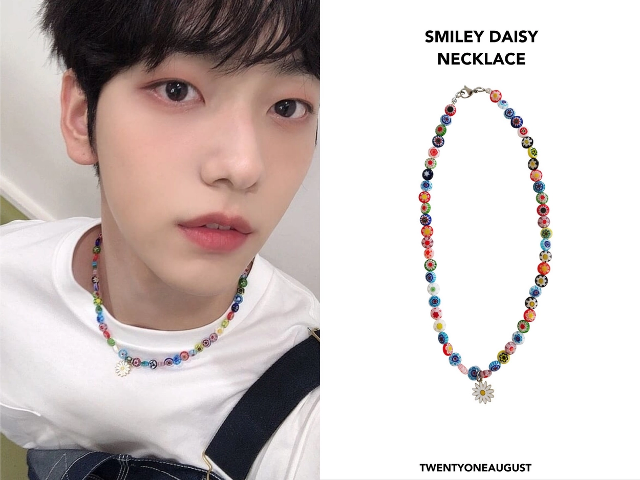 QUEENIE】 SMILEY DAISY NECKLACE : twentyoneaugust-ww