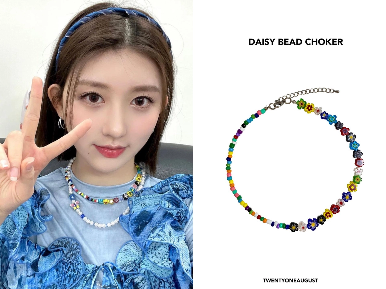 人気ビーズ☆【QUEENIE】DAISY BEAD CHOKER /TWENTYONEAUGUST QUEENIE】 DAISY BEAD CHOKER : twentyoneaugust-ww
