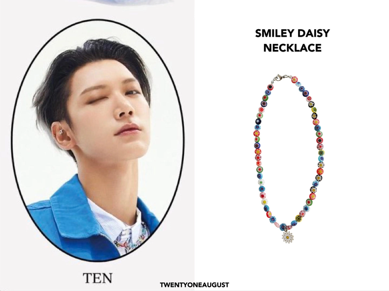 TWENTYONEAUGUST☆[QUEENIE] SMILEY DAISY NECKLACE QUEENIE】 SMILEY DAISY NECKLACE : twentyoneaugust-ww
