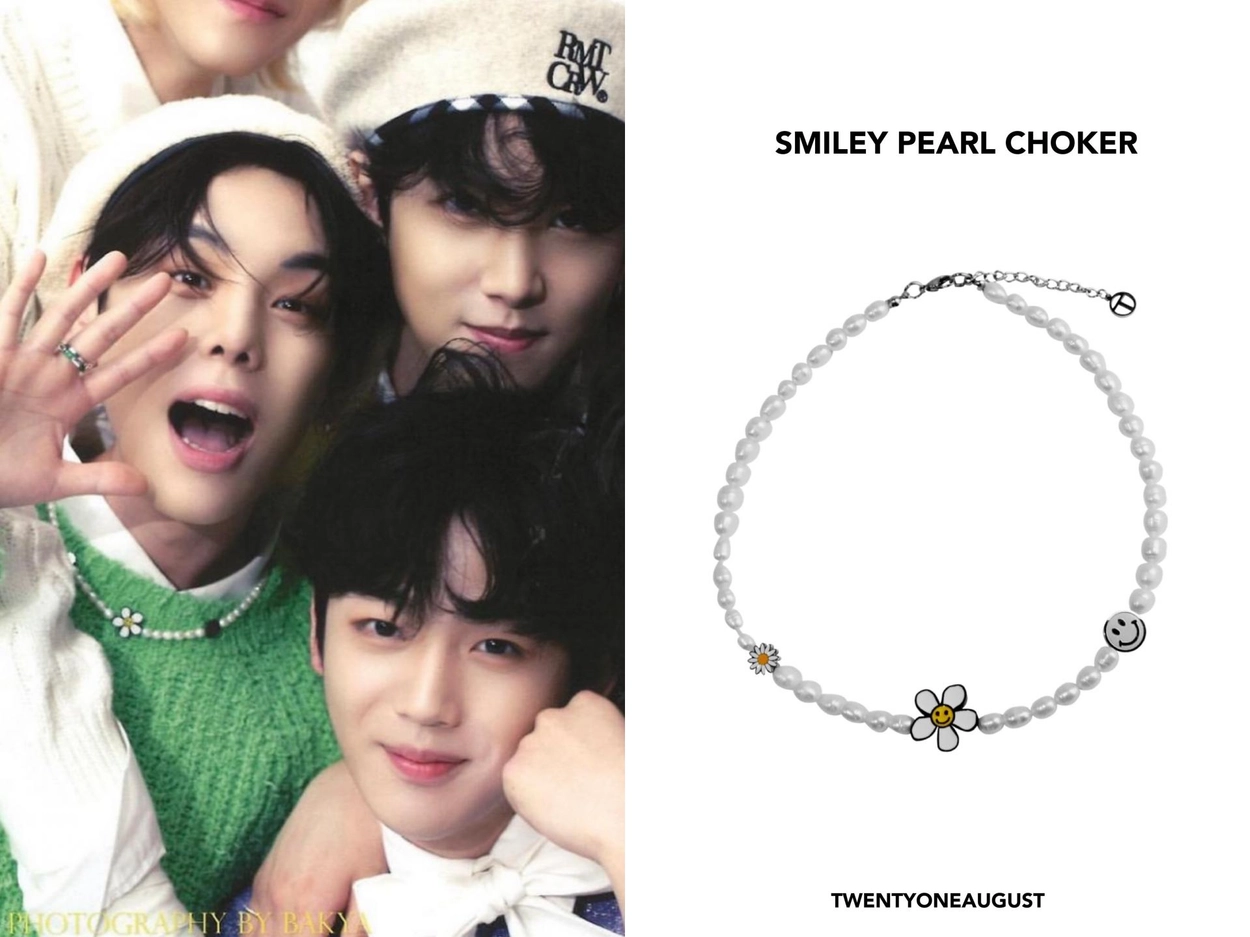 TWENTYONEAUGUST☆[QUEENIE] SMILEY PEARL CHOKER TWENTYONEAUGUST☆[QUEENIE] SMILEY PEARL CHOKER