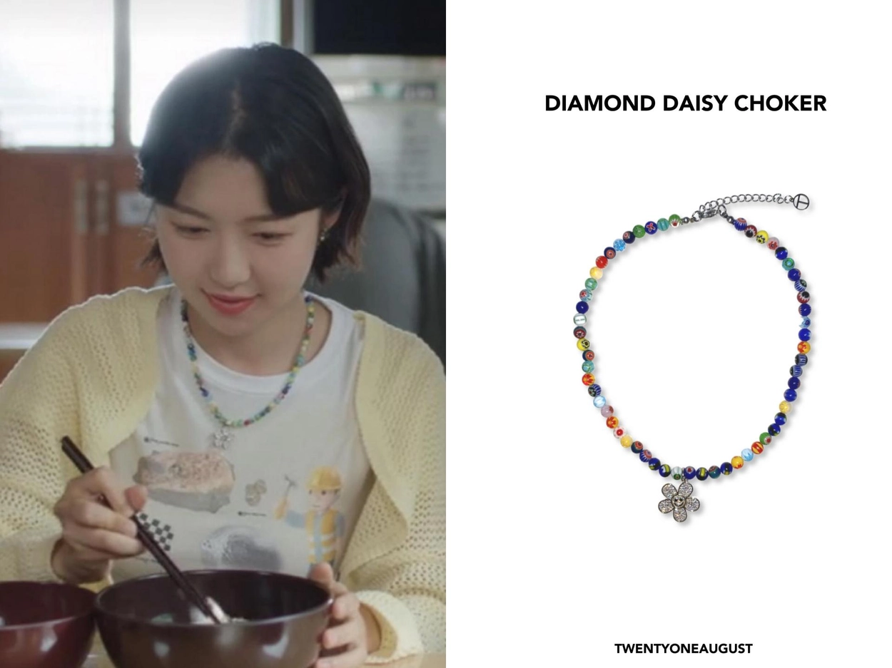 TWENTYONEAUGUST☆[QUEENIE] DIAMOND DAISY CHOKER QUEENIE】 DIAMOND DAISY CHOKER : twentyoneaugust